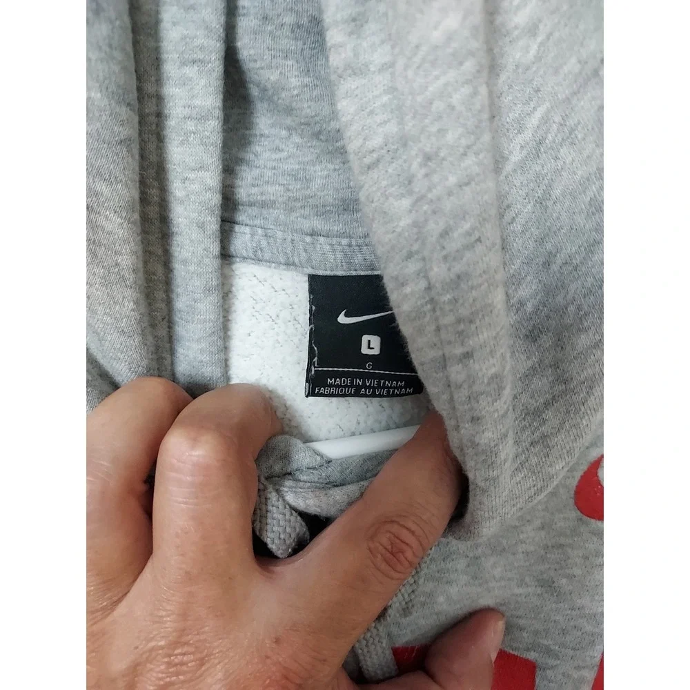 Georgia Bulldogs Hoodie Mens Large Nike Club Fleece Football Sweatshirt NCAA L